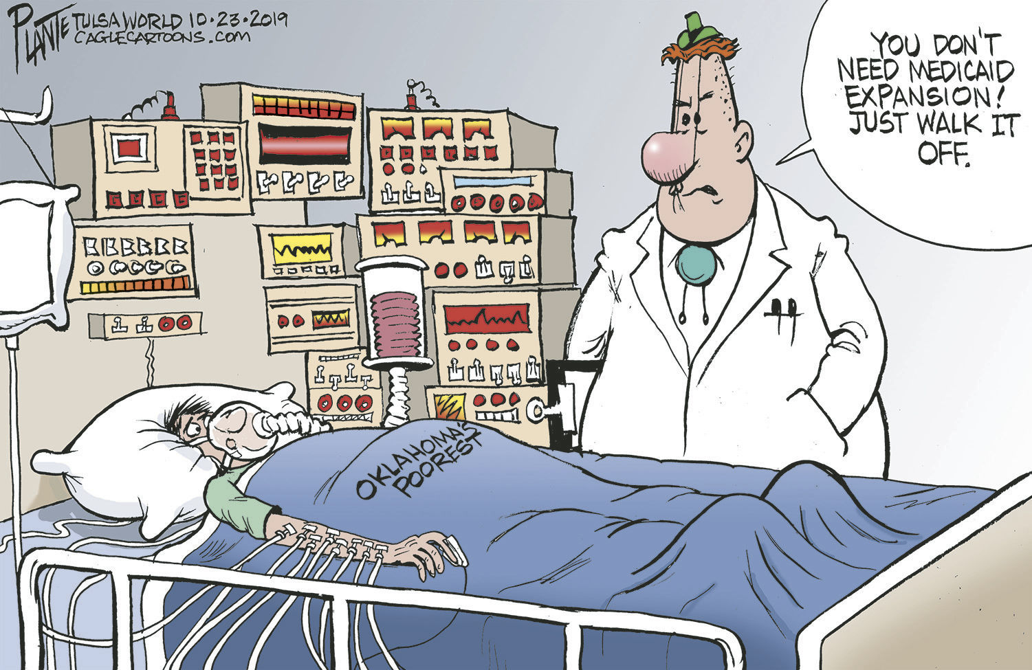 Bruce Plante Cartoon: Oklahoma Yes on 802